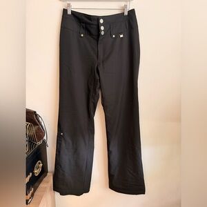 NILS Black wide leg ski pants thermal insulated Large